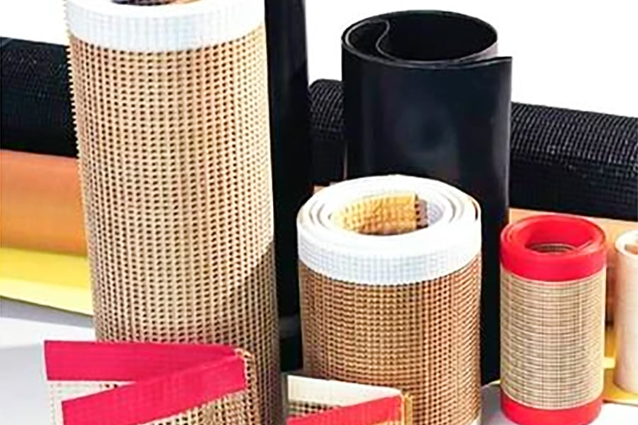 حزام ناقل شبكي PTFE مقاوم لدرجات الحرارة العالية حزام ناقل شبكي PTFE مقاوم لدرجات الحرارة العالية